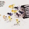 O036 林谋秀---群雏嬉逐 水墨